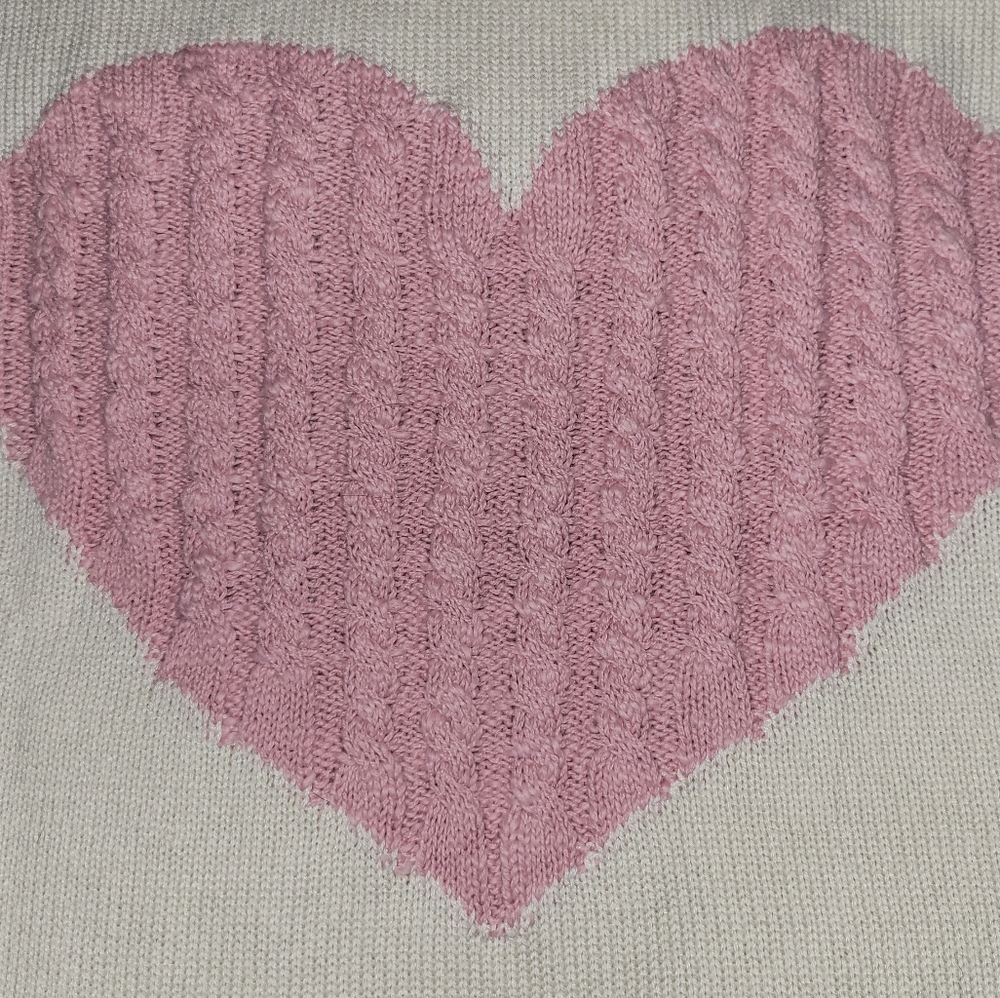 NWT Heart Pull Over Sweater - Picture 3 of 5